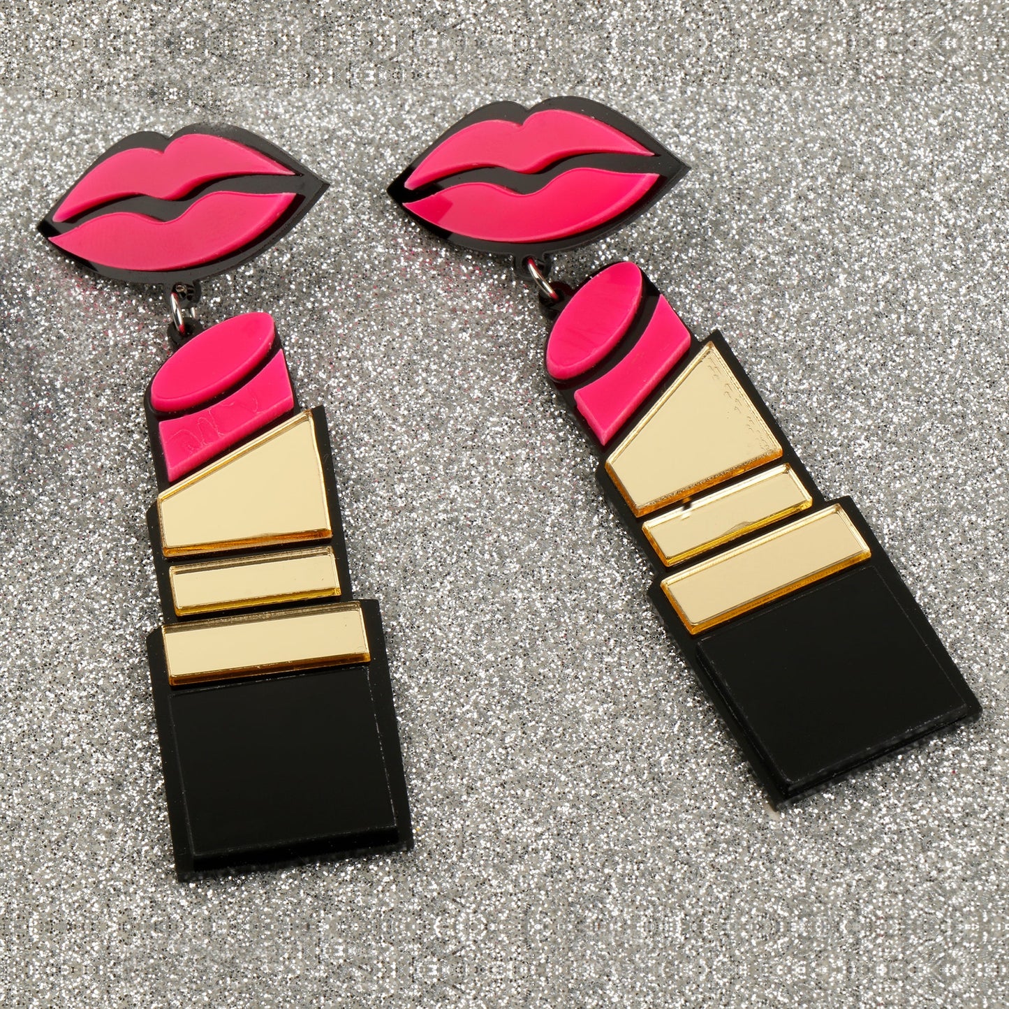 Lipstick Earrings